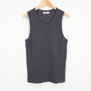 American Giant Men's Rib Tank Metropolitan Grey Size Medium NWOT